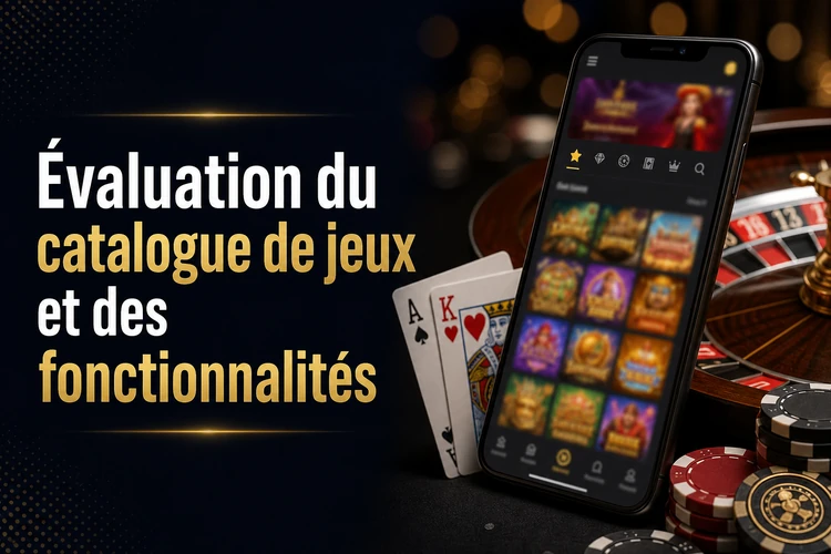 Évaluation du catalogue de jeux et des fonctionnalités
